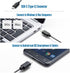 CBUS 6-Button 4 Wired USB C Mouse, Quiet Click Computer Mouse - DPI Speeds, Ergonomic, LED Backlight - Compatible