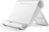 Cell Phone Multi-Angle Stand Holder - White Cradle Organizer Charger Station for Tablet, Desktop, Bed, Office, School,