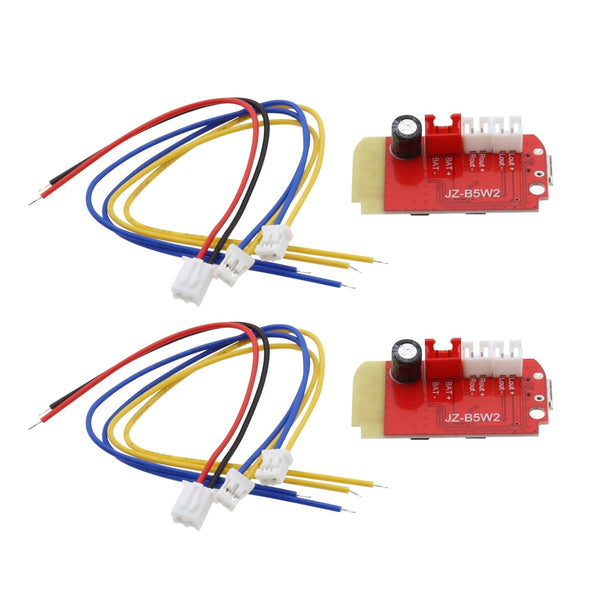2 Pack Bluetooth Receiver Module Audio Receiver Amplifier Board Red with Charging Port for Wireless Speaker DIY