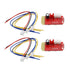 2 Pack Bluetooth Receiver Module Audio Receiver Amplifier Board Red with Charging Port for Wireless Speaker DIY