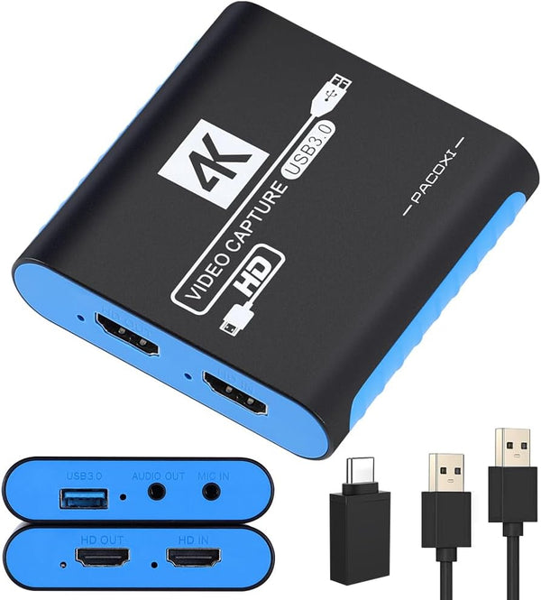 SUDTREEV Capture Card for Nintendo Switch 2, Switch 1, OLED, Steam Deck, PS4,