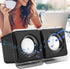 Computer Speakers for Desktop PC, Laptop, Mac, USB 2.0 Mini Wired Combination Speaker, Dual Stereo with Volume Control.