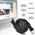 Zerone CAT 7 Ethernet Cable, 1.5M Retractable Shielded LAN Network Cable Flat RJ45 600MHz