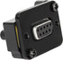 QIANRENON DB9 Panel Mount Straight Through Connector Adapter, 9-pin RS232 Serial Female to Male Coupler