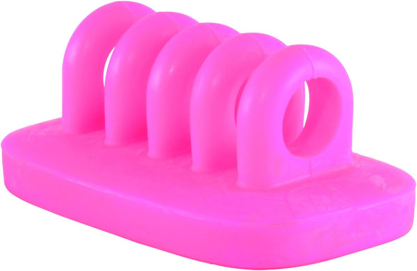 Cable Clip Holder - Weighted Desktop Cord Management Fixture in Pink