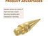 MECCANIXITY 4pcs Adjustable Gold Speaker Spike Kit with Shockproof Copper Isolation Pads for Subwoofer and Audio