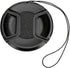 Universal Center Pinch Snap-on Front Lens Cap 40.5mm to 82mm for Canon Nikon Sony Pentax Olympus Cameras
