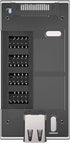 S08-303-IA Acrylic Internal USB 2.0 Hub with Magnetic Base, 5 USB 2.0 Ports Expansion