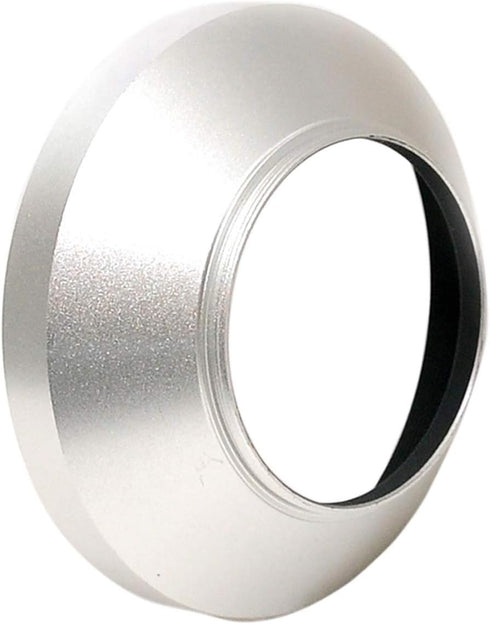 Fotasy 46mm Silver Metal Wide Angle Lens Hood - Fits Olympus M.Zuiko Digital ED 12mm 1:2.0 Lens