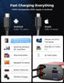 ?Upgraded?SUPERONE 4 in 1 Fast Retractable Car Charger with USB C and Apple Adapter