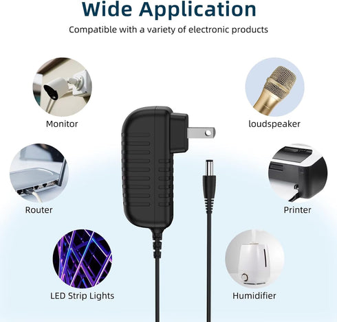 MDCGPower DV-1280-5 13V 1000mA 2 AC DC Adapter Compatible with Lobster Class Transformer Power Cord