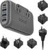 SOKOO International Power Adapter 220V to 110V Converter, 3 USB A & 1 USB C, Step Down Power Adapter Combo for Hair