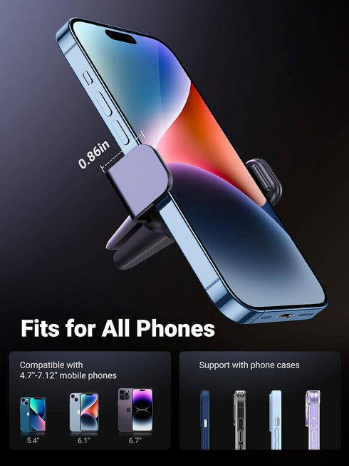 UGREEN Car Vent Phone Mount, Air Vent Clip Holder Compatible with iPhone 15/14/13/12 Pro Max & More