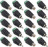 FULARR 20Pcs Professional RCA Connector Kit - 10 Pairs RCA Male Plug & Female Socket for AV Screw Terminal Block