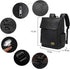 Backpack Backpack LXY Leather Laptop Women Vintage Travel Computer with USB Charging Port, Laptop Purse Book Bag