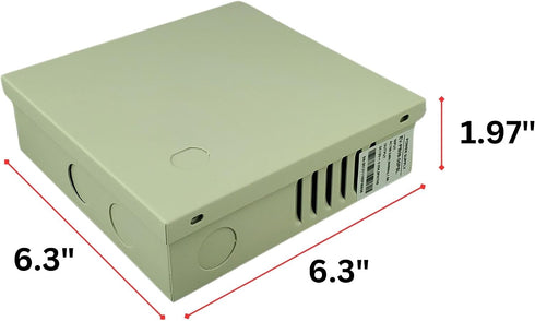 (PB04-03P) 4 3 EVERTECH Channel Ampere PTC Fuse CCTV DVR Security Camera Metal Power Supply Box