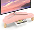 AFOOYO Monitor Stand Riser,Cloud-Shaped Sturdy Wood 16.5In Computer Monitor Riser Wirh Drawer,