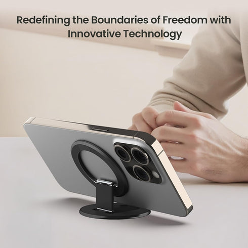 Nillkin 16/15 Magnetic Phone Grip Stand Compatible with MagSafe, Magsafe Gripper Strap Round Finger Holder for iPhone