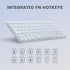 Perixx PERIBOARD-332MW Wired Backlit Scissor Keyboard - Compatible with Mac OS X, Mini Size, White Backlit