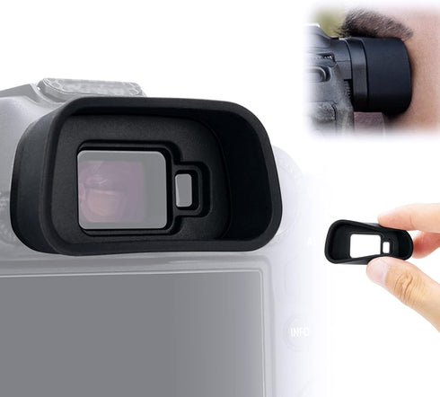 JJC Eyecup Eyepiece Viewfinder for Canon EOS R7 Camera, Soft Silicone Extended Design