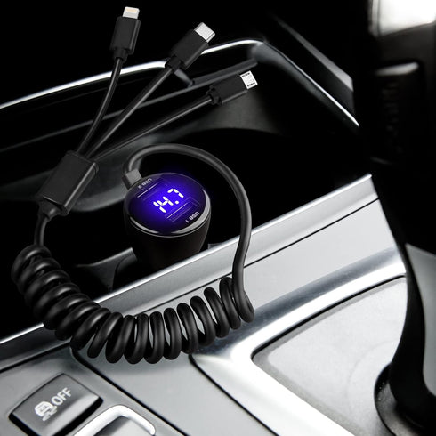 Fast Car Charger, Upgrade Dual USB Rapid Adapter Compatible with iPhone 15/14/13 Pro Max/13/12/11/Xs/XS
