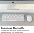 Macally Bluetooth Keyboard for Mac, Premium Multi-Device Compatible Wireless Keyboard for MacBook, iMac, Laptop, PC