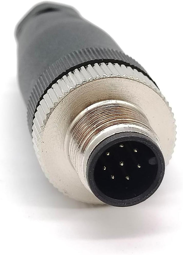 M12 Cable Connector, Circular Waterproof Aviation Plug, 5 Pin Male A-Code