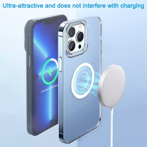 6 Pack Universal Metal Rings Sticker, Compatible with MagSafe Magnetic Wireless Charger for iPhone 13 12 Pro Mini