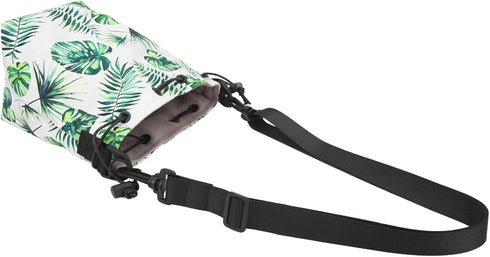 Waterproof Soft Camera Case Drawstring Bag, Adjustable Strap Instant Camera Storage Bag for Photographers (Green)