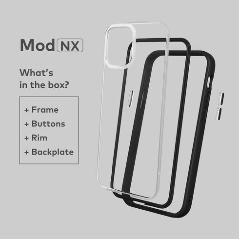 RhinoShield Modular Case for iPhone 12 Pro Max, Customizable Shock Absorbent Heavy Duty Cover with 3.5M Drop