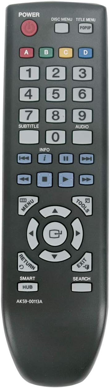Replace Remote Control AK59-00113A for Samsung Blu-ray DVD Disc Player BD-D5300 Series