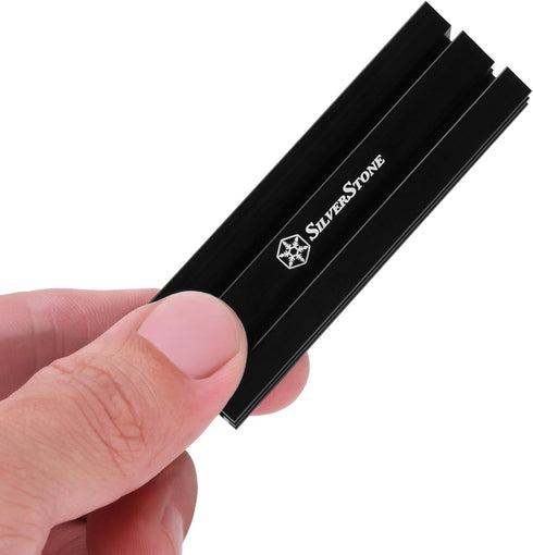 SilverStone Technology Aluminum Alloy Heatsink with Multiple Thermal Pads for PCIE NVME M.2 or SATA M.2 TP02-M2 by SilverStone Technology