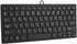 Wired Mini Japanese Keyboard, USB Interface with White Japanese Lettering, Mute Ultra-Thin 78 Key Keyboard (Black)