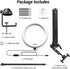 TONOR Overhead Ring Light Kit, 10" Ringlight with Heavy Duty Boom Arm and Phone Holder