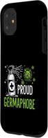 Funny Germ Nerd Spray Gift Idea 11 Proud Germaphobe Funny Disinfectant Lover Case for iPhone
