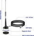 eifagur 27MHz PL-259 Long Range Magnetic Base CB Radio Antenna with BNC Male Connector for Mobile/Car Radio Cobra