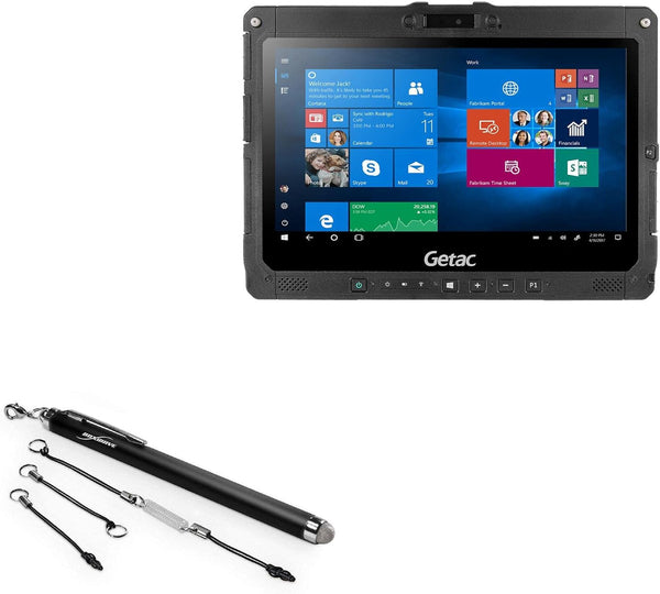 BoxWave Stylus Pen Compatible with Getac K120 - EverTouch Capacitive Stylus, Fiber Tip, Jet Black