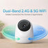 Rraycom 5G&2.4G WiFi,2K Security,360Pan 2-Way Indoor Camera Security Cameras for Home & Tilt, Dog/Pet Baby Camera