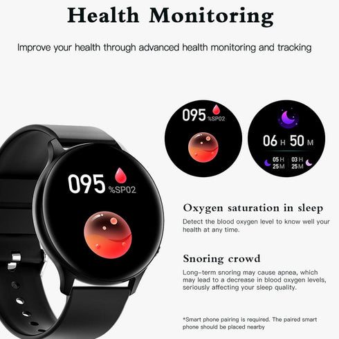 Smartwatch for Men and Women, 1.32'' Touch Screen Fitness Tracker, 20+ Sports Modes, IP67 Waterproof, Heart Rate/Sleep