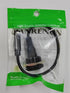 QIANRENON TRS 3.5mm Short Cable Threaded Fixing Audio Adapter 3.5mm Female to Female Stereo Jack