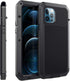 Marrkey for iPhone 12 Case, Full Body Protective Cover Heavy Duty Shockproof Tough Armor Aluminum Alloy Case for Apple