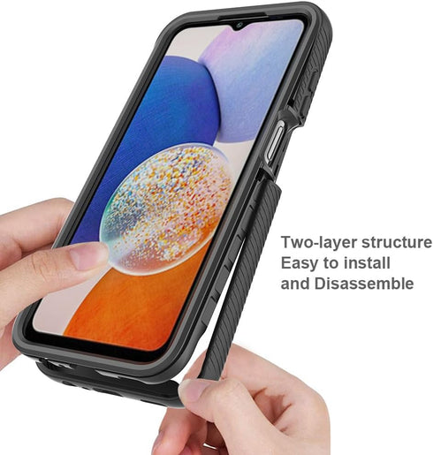 Samsung Galaxy A15 5G Case Cover with Screen Protector, compatible with SM-A156B/DS, SM-A156P/DSN, SM-A156M, SM-A156E -