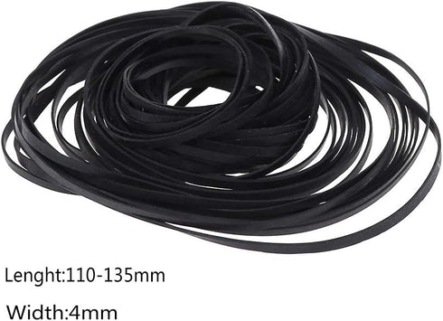 sara-u 50PCS Common Cassette Universal Assorted Flat Rubber Belt Mix Tape Machine Belt for Recorders Walkman CD/DVD
