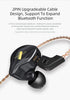 KZ EDX in-Ear Monitors - HiFi Stereo Stage/Studio IEM Wired Noise Isolating Earphones with Detachable Cable 2Pin (Black)