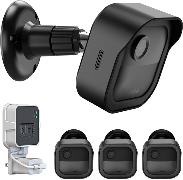 Wall Mount for Blink Outdoor 4 (4th Gen) & Blink Outdoor (3rd Gen), 3 Pack Weatherproof Protective Housing - Black