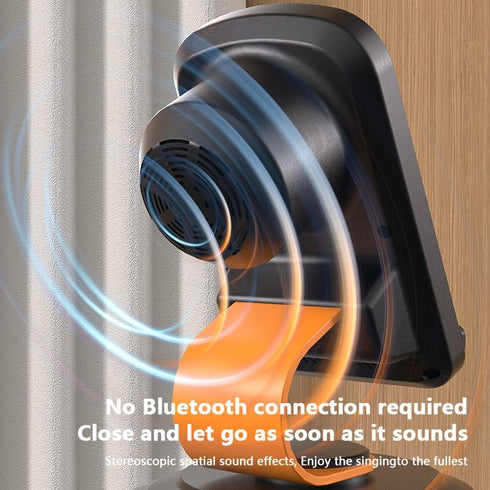 E I F E R 360 Wireless Induction Speaker, Bluetooth Speaker with Phone Stand, Adjustable Holder