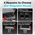 DFTIM 6 1/4" Action Adapter Mount, Aluminum Alloy Quick Release Magnetic for DJI Osmo Nano, Foldable Magnetic Expansion