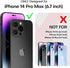 TAURI 5 in 1 Black Case for iPhone 14 Pro Max, Military-Grade Drop Protection, Slim Shockproof Phone Lanyard Case
