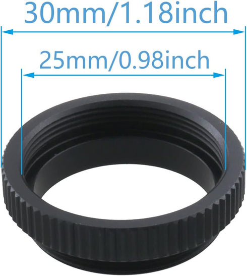 Camera C-Mount Lens Adapter ZCZQC 5mm C to CS Extension Tube for CCTV Security Cameras C-CS Mount Adaptor Spacer Ring