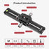 Koolehaoda 240mm Professional Rail Nodal Slide Metal Quick Release Clamp, Dual Dovetail Camera Bracket Mount